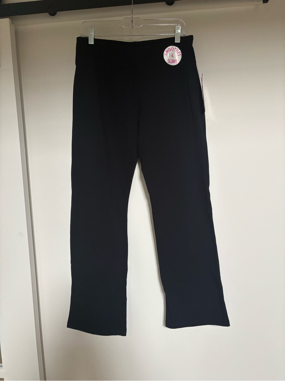 Black Slim Track Joggers with Smooth Slims Waistband